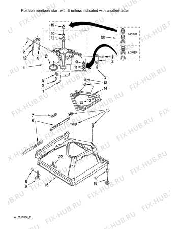 Схема №6 NTW4500VQ0 с изображением Декоративная панель для стиралки Whirlpool 480110100796