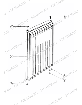 Взрыв-схема холодильника Indesit MFZ10 (F079563) - Схема узла