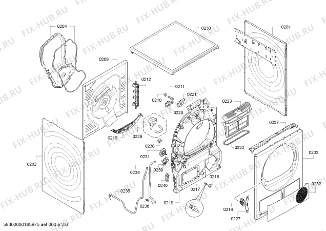 Схема №1 WT45W560OE iQ700 selfCleaning condenser с изображением Силовой модуль запрограммированный для сушильной машины Siemens 00635123