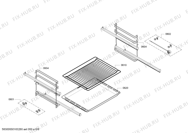 Взрыв-схема плиты (духовки) Siemens HB63AS521 - Схема узла 06