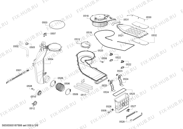 Схема №1 WVG30460ME с изображением Наклейка с пояснениями для стиральной машины Bosch 10000290