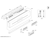 Схема №2 SN48M560DE с изображением Передняя панель для посудомойки Siemens 00672312