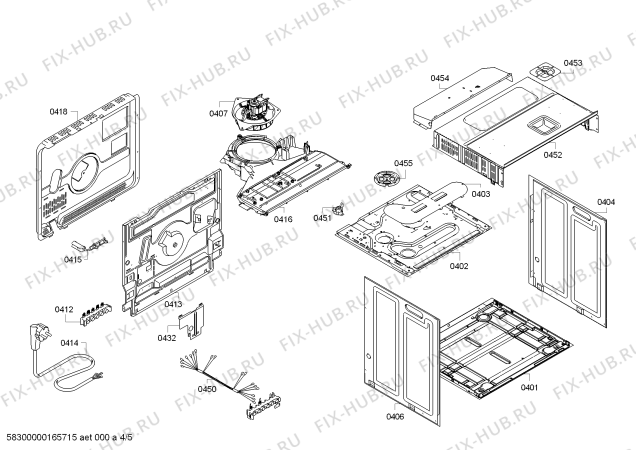 Схема №1 HBA64A220F с изображением Внешняя дверь для плиты (духовки) Bosch 00704700