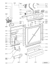 Схема №2 GSUK 4507 IN с изображением Панель для посудомоечной машины Whirlpool 480140100071