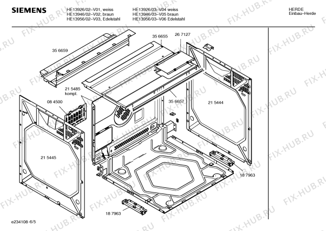 Схема №3 HE13946 с изображением Инструкция по эксплуатации для духового шкафа Siemens 00580868