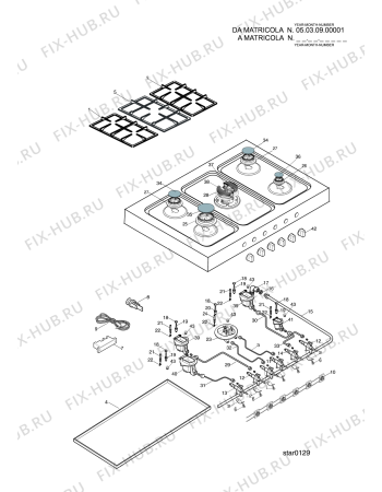 Взрыв-схема плиты (духовки) SCHOLTES BQ40DCDRSCH (F035373) - Схема узла