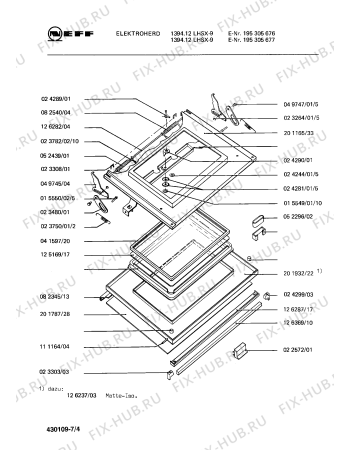 Схема №3 195305677 1394.12LHSX-9 с изображением Контакт конфорки для электропечи Bosch 00081910