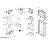 Схема №2 KDN49S70NE с изображением Дверь морозильной камеры для холодильной камеры Bosch 00686222