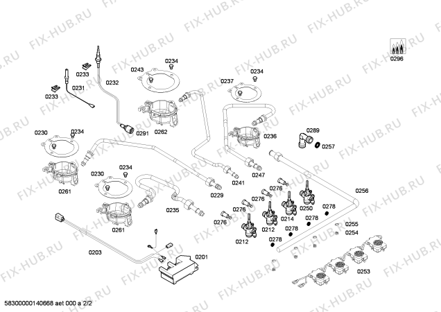 Взрыв-схема плиты (духовки) Bosch PCP615B80Z ENC.PCP615B80Z 4G BO60F IH5 - Схема узла 02