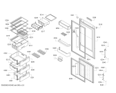 Схема №1 KGE39XL20R A+ с изображением Толкатель для холодильной камеры Bosch 00741325