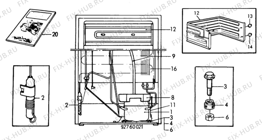 Взрыв-схема холодильника Unknown KS3470 - Схема узла C10 Cold, users manual