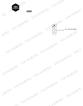 Схема №1 4080 с изображением Часть корпуса для ветродува Seb FS-3072014080