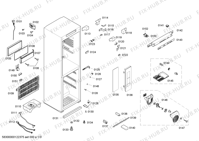 Схема №2 KKE25227TI с изображением Крышка для холодильной камеры Bosch 00663858