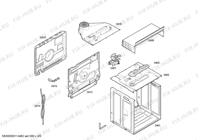 Схема №2 P1HEB31020 с изображением Передняя часть корпуса для духового шкафа Bosch 00447978