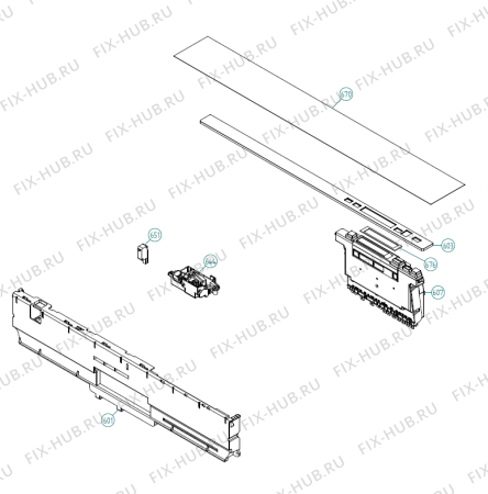 Взрыв-схема посудомоечной машины Asko D5893 XXL IL   -SS Bi Soft (339358, DW70.4) - Схема узла 06