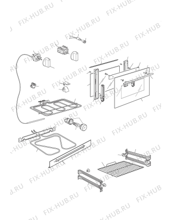 Схема №2 DE60EPS с изображением Держатель для плиты (духовки) DELONGHI 094590
