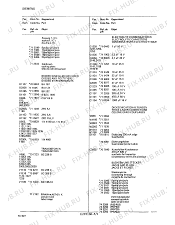 Взрыв-схема телевизора Siemens FC527 - Схема узла 02