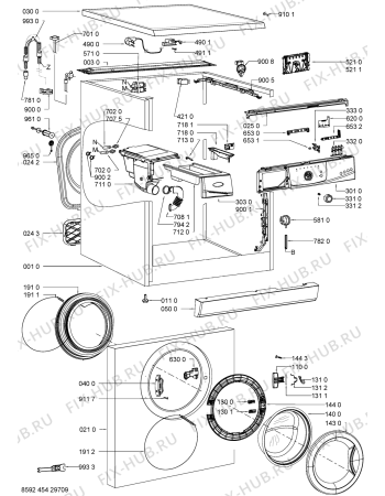 Схема №1 AWO/D 45110 с изображением Микромодуль для стиралки Whirlpool 480111105267