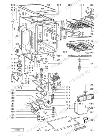Схема №1 C 310 BR с изображением Панель для посудомоечной машины Whirlpool 481245370718