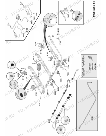 Схема №3 ACM 244/IX с изображением Ручка двери для духового шкафа Whirlpool 482000017226