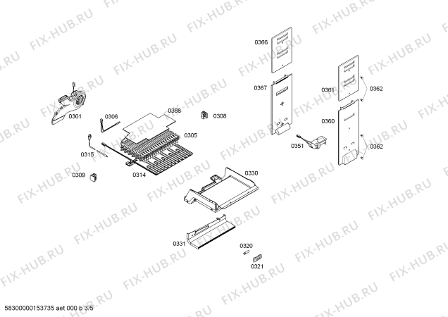 Схема №3 KGN57P72NE с изображением Дверь для холодильника Bosch 00710010