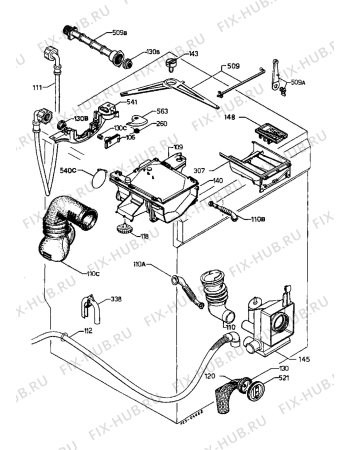 Взрыв-схема стиральной машины Acec ML1200 - Схема узла Water equipment