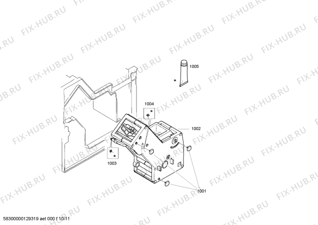 Схема №5 CM210710 Gaggenau с изображением Планка для электрокофеварки Bosch 00670414
