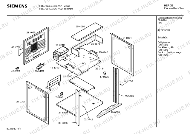 Схема №2 HB27064GB с изображением Панель управления для плиты (духовки) Siemens 00366404