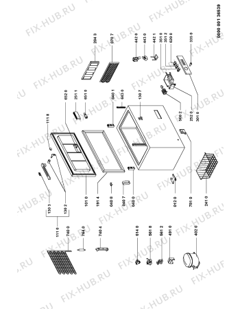 Схема №1 DFUA 300/01 с изображением Переключатель для холодильной камеры Whirlpool 481241228028