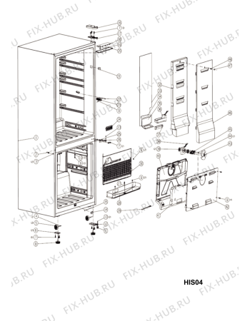 Схема №2 BMD725GHF (F087935) с изображением Дверь для холодильной камеры Indesit C00484562