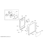 Схема №2 SPD53M22EU с изображением Передняя панель для электропосудомоечной машины Bosch 00707684