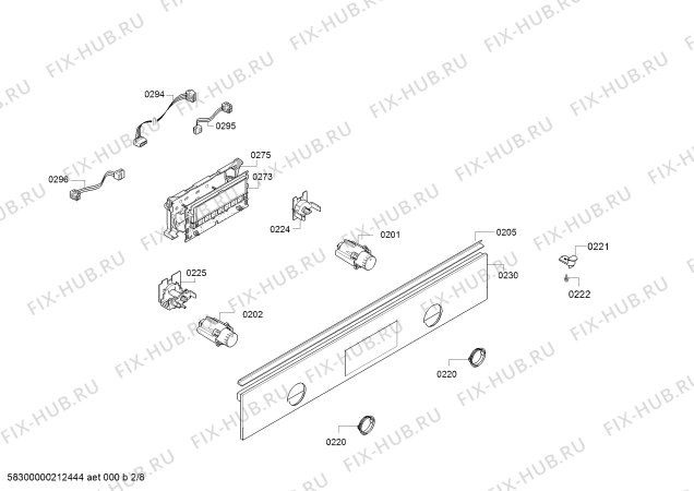 Взрыв-схема плиты (духовки) Bosch HLT79Y320U - Схема узла 02