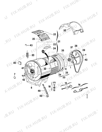 Взрыв-схема стиральной машины Zanussi WTJ1388V - Схема узла Functional parts 267