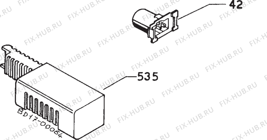 Взрыв-схема холодильника Privileg 0282079 - Схема узла Refrigerator electrical equipment