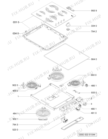 Схема №1 AKM 613/NB с изображением Втулка для электропечи Whirlpool 481944238964