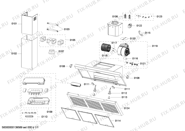 Схема №1 3BC8590 с изображением Кронштейн для вытяжки Bosch 00685131