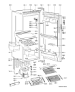 Схема №1 KD6122AFUU/A01 с изображением Дверка для холодильной камеры Whirlpool 481241610715