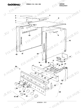 Схема №4 EE845164 с изображением Переключатель для электропечи Bosch 00157429