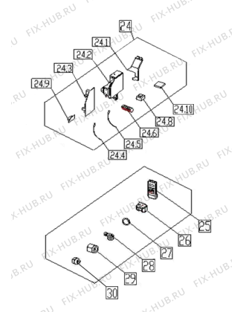 Схема №1 KAS21NF0 (370334, KAS21NF0) с изображением Блок управления для сплит-системы Gorenje 374966