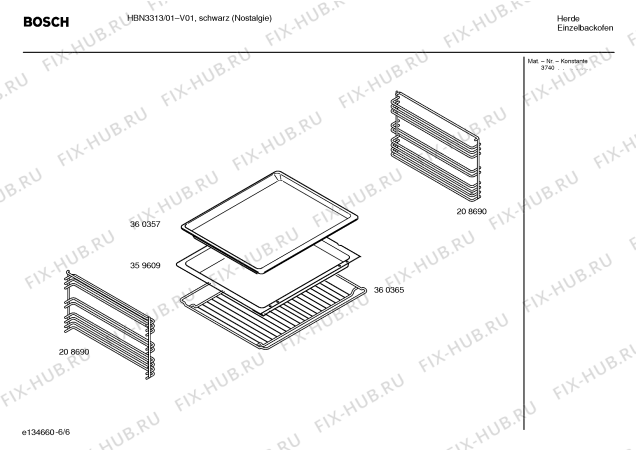 Схема №2 HBN6310FN с изображением Переключатель для плиты (духовки) Bosch 00183416