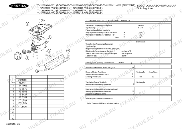 Схема №2 T-12599 с изображением Модуль управления для холодильной камеры Bosch 00268032