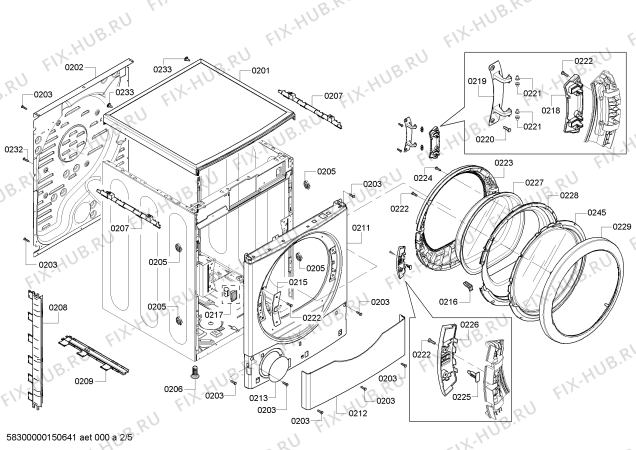 Схема №1 WTVC553AUC с изображением Модуль управления для сушилки Bosch 00677772
