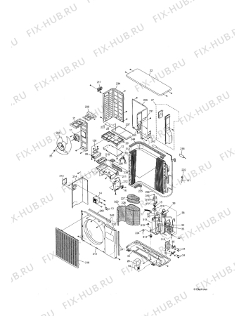 Взрыв-схема кондиционера Electrolux EXH09HX1WE - Схема узла External unit