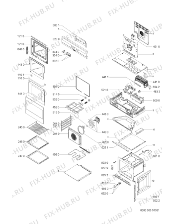 Схема №1 AKZ181/IX с изображением Панель для электропечи Whirlpool 481245319306