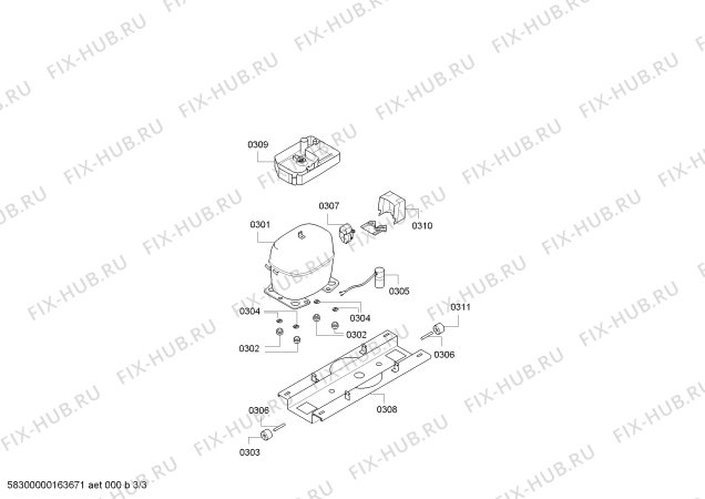 Схема №2 KGV36VW20R A+ с изображением Шарнир крышки для холодильника Bosch 00626217