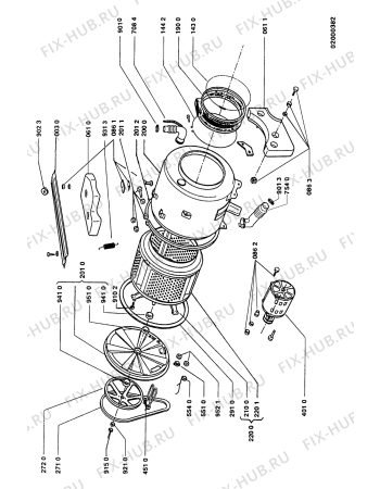Схема №1 AWL 563 с изображением Клавиша для стиральной машины Whirlpool 481941258726