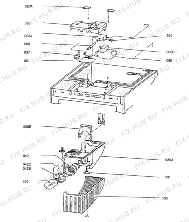 Взрыв-схема холодильника Aeg S2142-5I - Схема узла Furniture