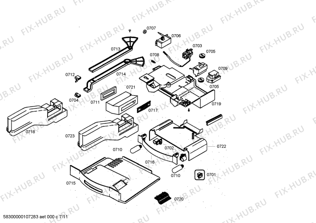 Схема №9 KG66U55 с изображением Изоляция для холодильника Siemens 00481657