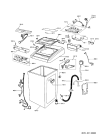 Схема №1 WWA 24 ABZOE с изображением Порошкоприемник (дозатор) для стиральной машины Whirlpool 481241889034