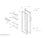 Схема №2 KA92NV95TI с изображением Дверь для холодильника Siemens 00718012